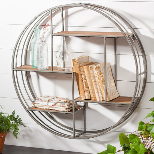 Gracie Oaks Round Wall Shelf & Reviews Wayfair